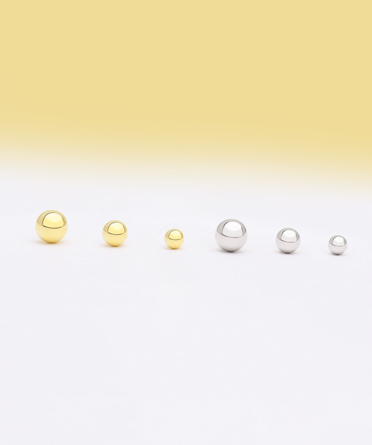 Basic Ball Flatback Stud - Sterling Silver 925 - Helix, Forward Helix, Upper Lobe - Oumo Jewelry