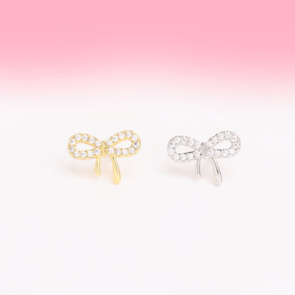 Charm Bow Stud - OhmoJewelry