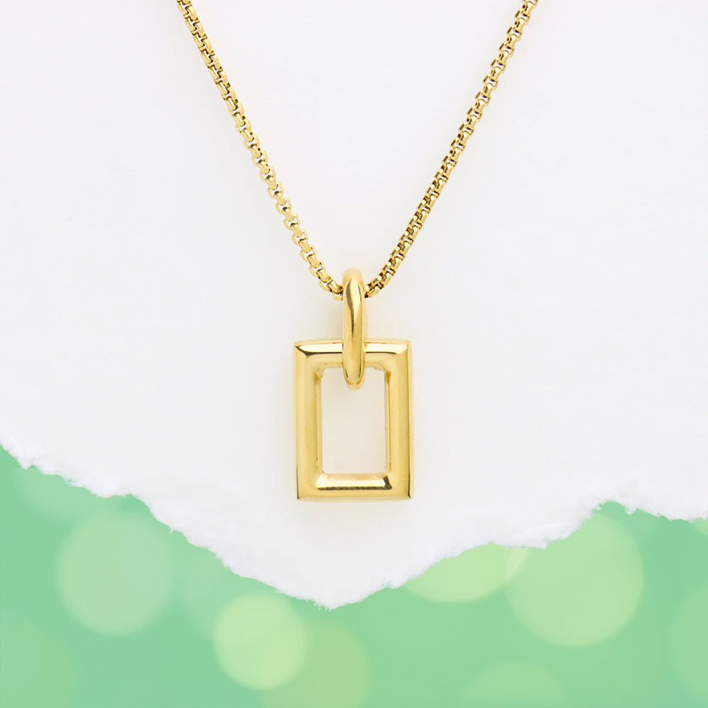 Rectangular Necklace - OhmoJewelry