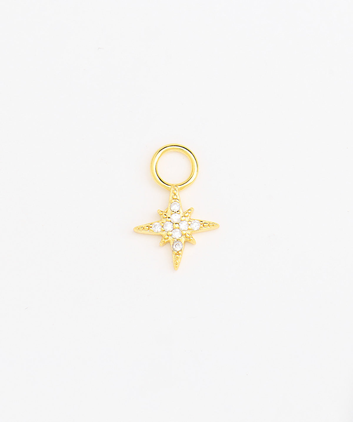 Shiny Star Charm - Sterling Silver 925 - Oumo Jewelry