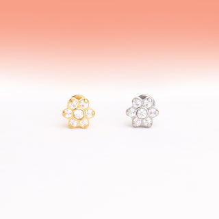 Gem Flower Stud - OhmoJewelry