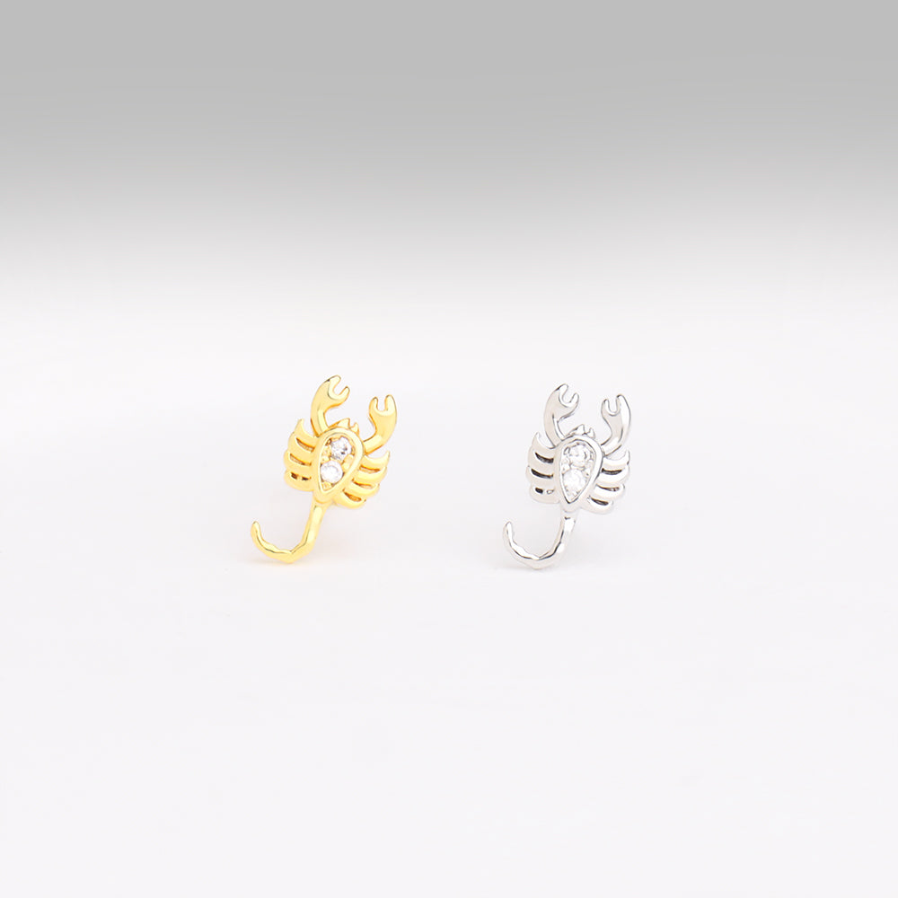 Cute Scorpion Stud - Stainless Steel - Upper Lobe, Helix - Oumo Jewelry