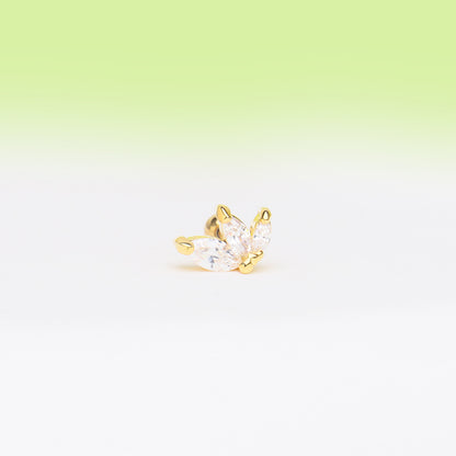 Marquise Gemstone Stud - OhmoJewelry