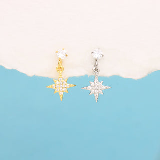 Eight-pointed Star Drop - OhmoJewelry