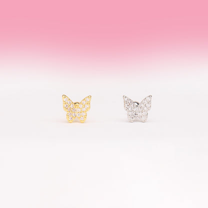 Shiny Butterfly Stud - OhmoJewelry