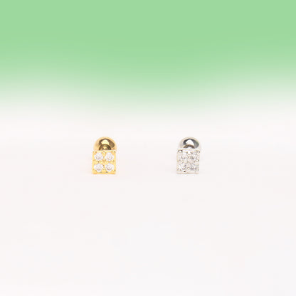 Square Stud - OhmoJewelry