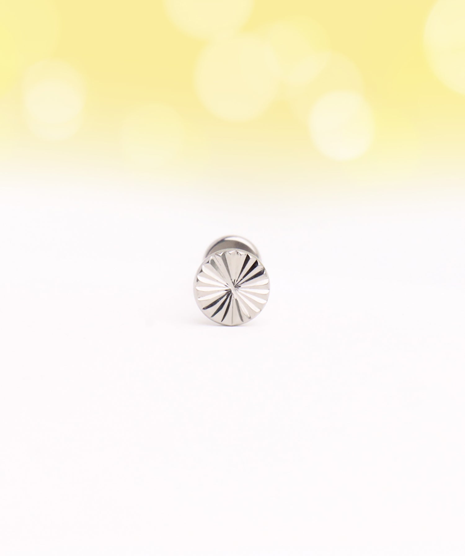 Titanium Daisy Flatback Stud