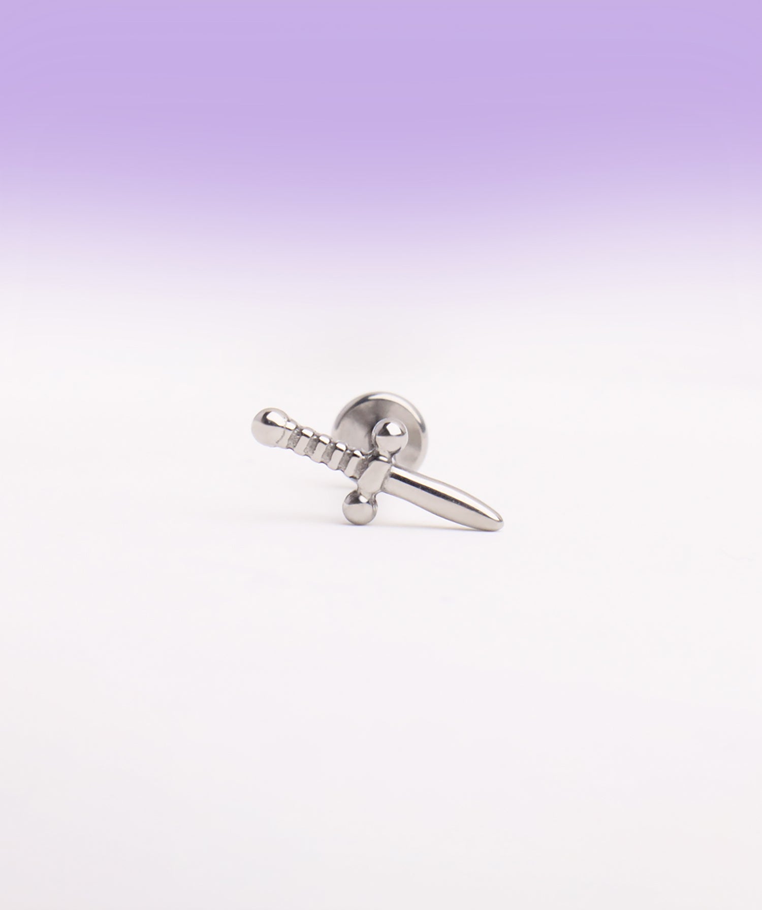 Titanium Sword Flatback Stud