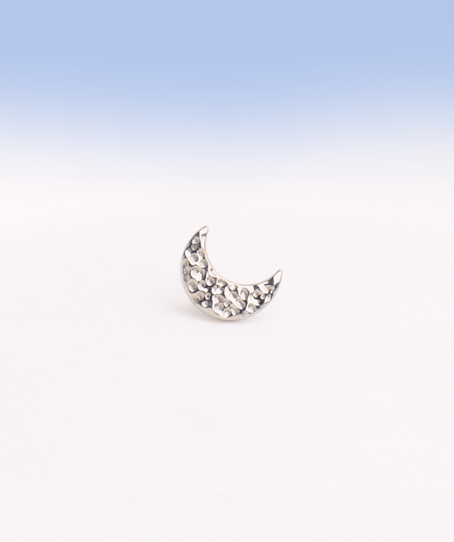 Titanium Moon Stud