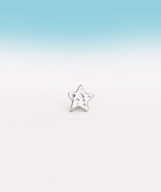 Titanium Star Flatback Stud - OumoJewelry