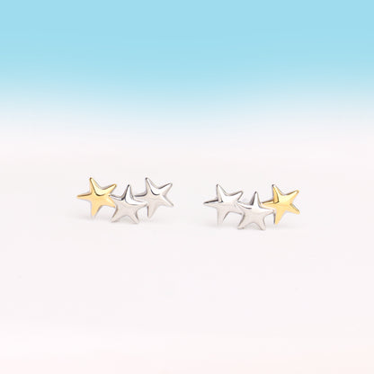 Unique Star Studs - OhmoJewelry