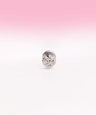 Titanium Heart Flatback Stud - OumoJewelry