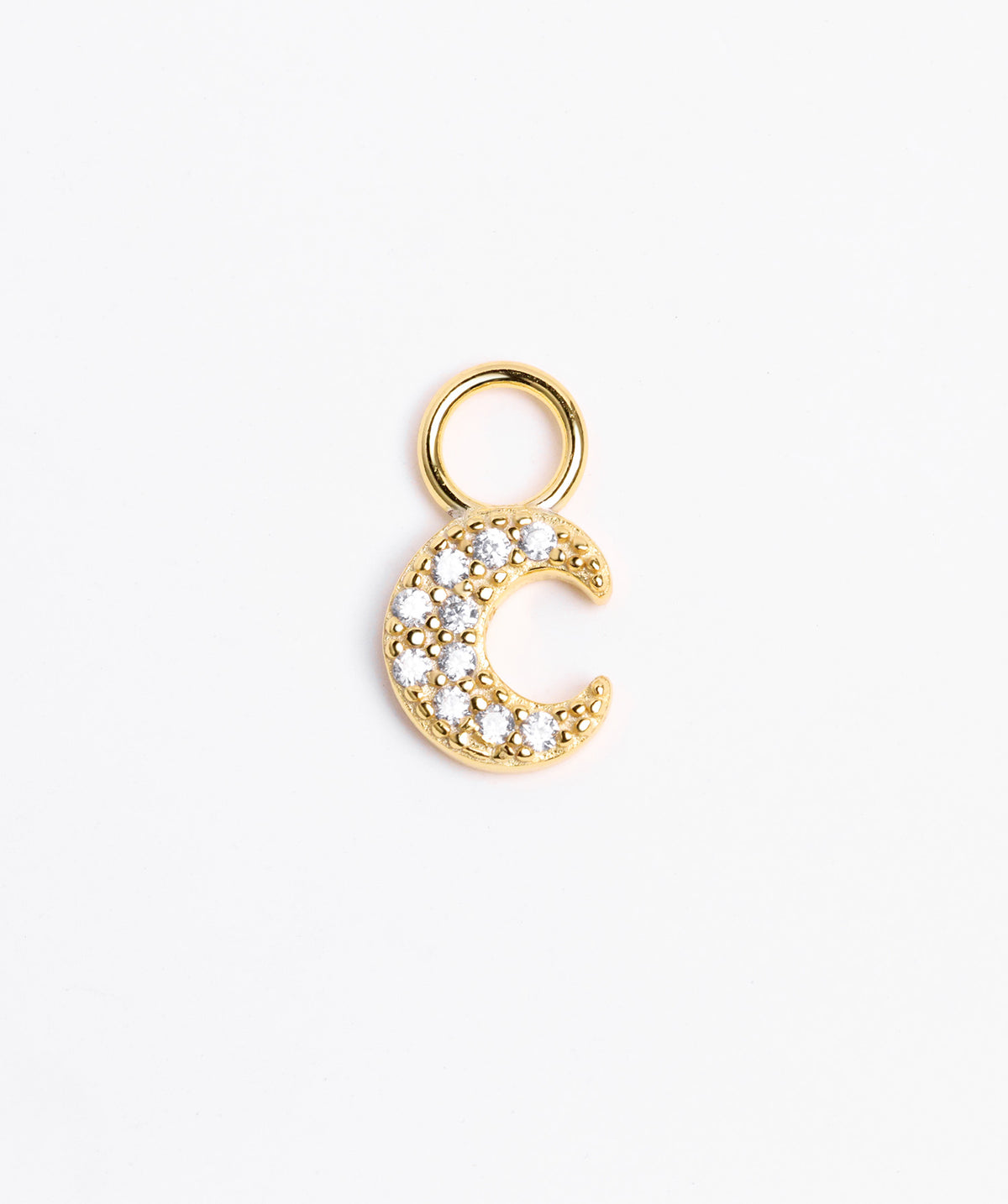 Shiny Moon Charm - Sterling Silver 925 - Oumo Jewelry