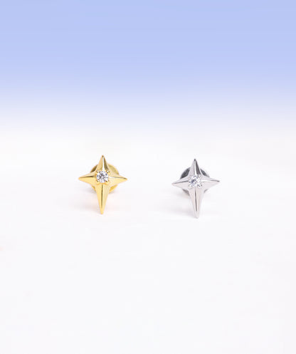 Four-Pointed Star Stud