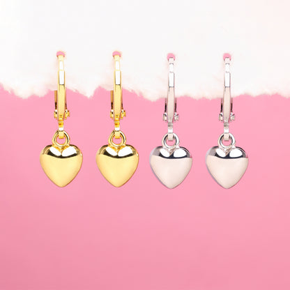 Puffed Love Drop Earrings - OhmoJewelry