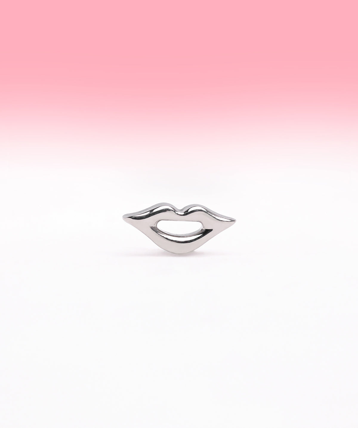 Titanium Lip Flatback Stud - Titanium - Helix, Upper Lobe, Conch - Oumo Jewelry