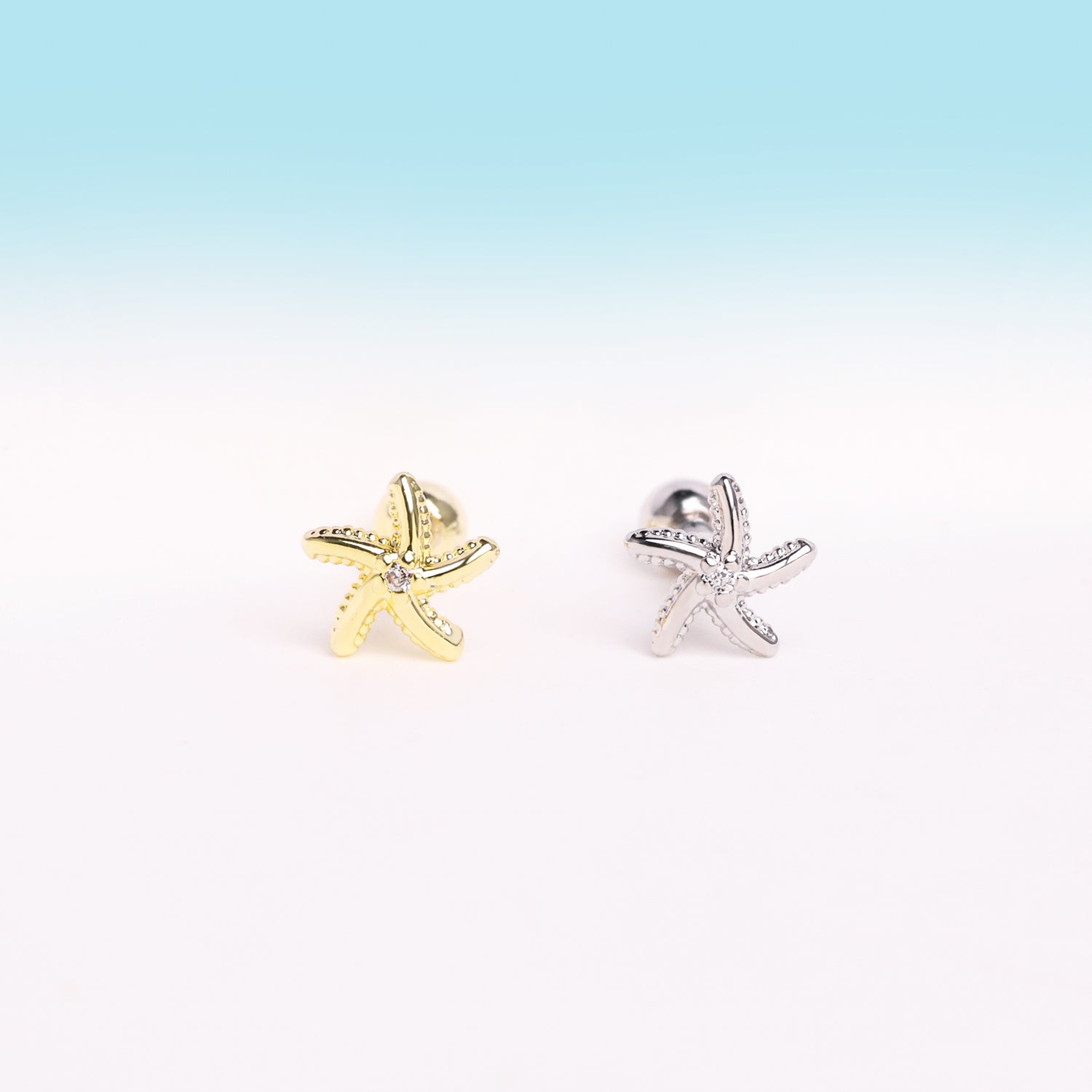 Playful Starfish Stud - OhmoJewelry