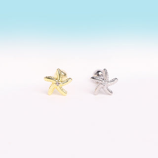 Playful Starfish Stud - OhmoJewelry