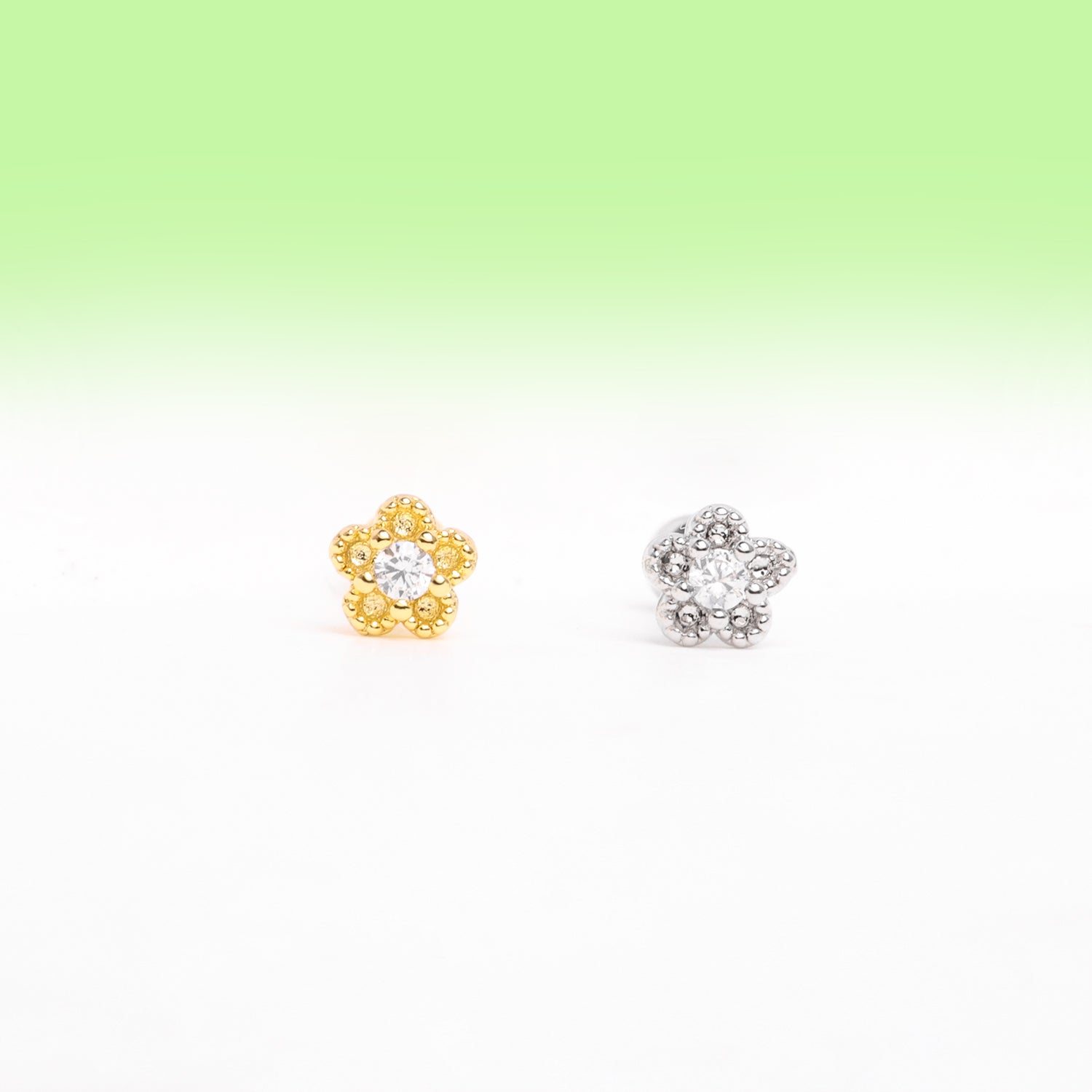 Charm Flower Stud - OhmoJewelry