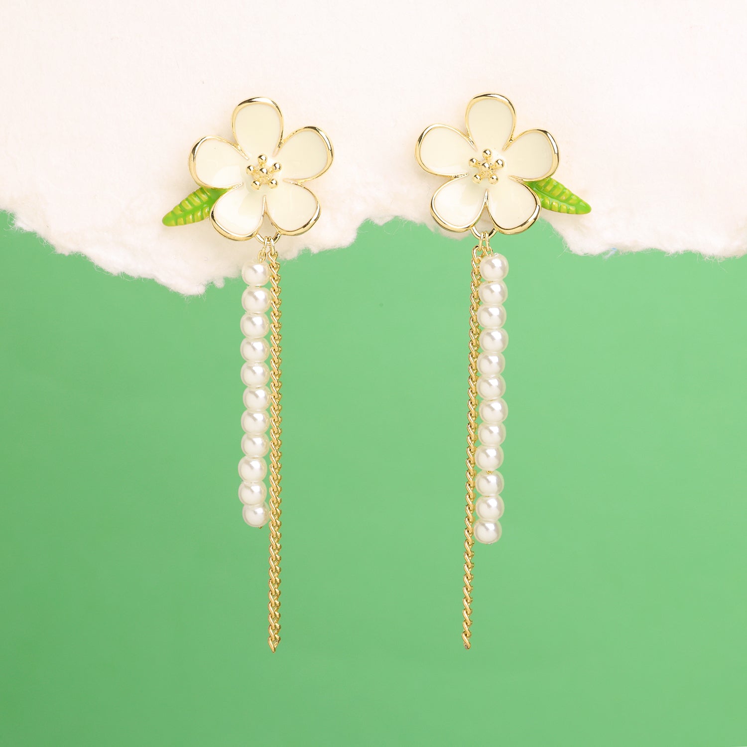 Flower &amp; Leaf Drops - OhmoJewelry