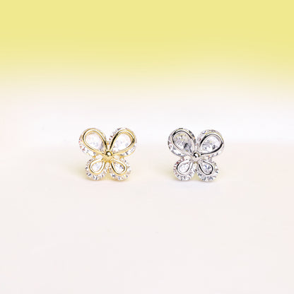 Sparkling Butterfly Studs - OhmoJewelry