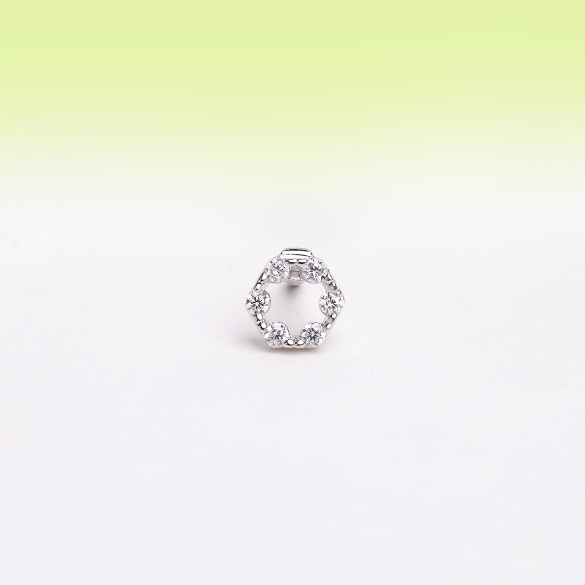 Shiny Donut Stud - Stainless Steel - Upper Lobe, Helix, Flat - Oumo Jewelry