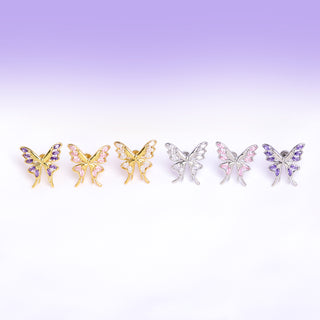 Charm Butterfly Stud - OhmoJewelry