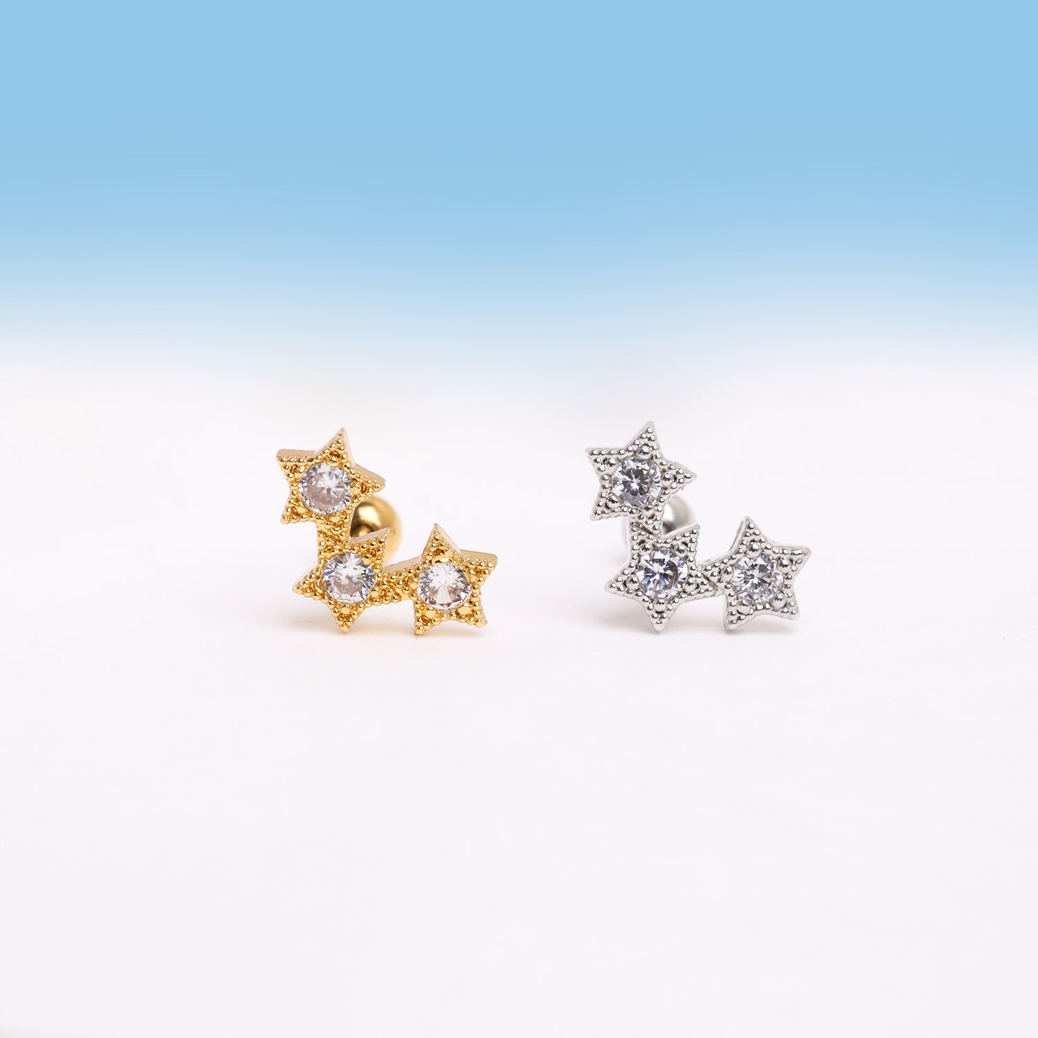 Star Surround Stud - OhmoJewelry