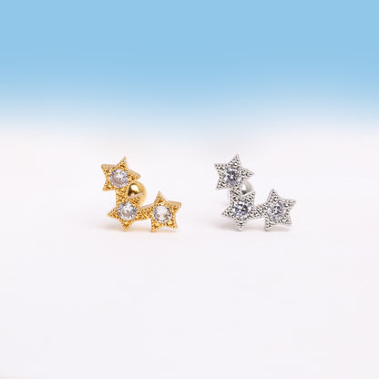 Star Surround Stud - OhmoJewelry