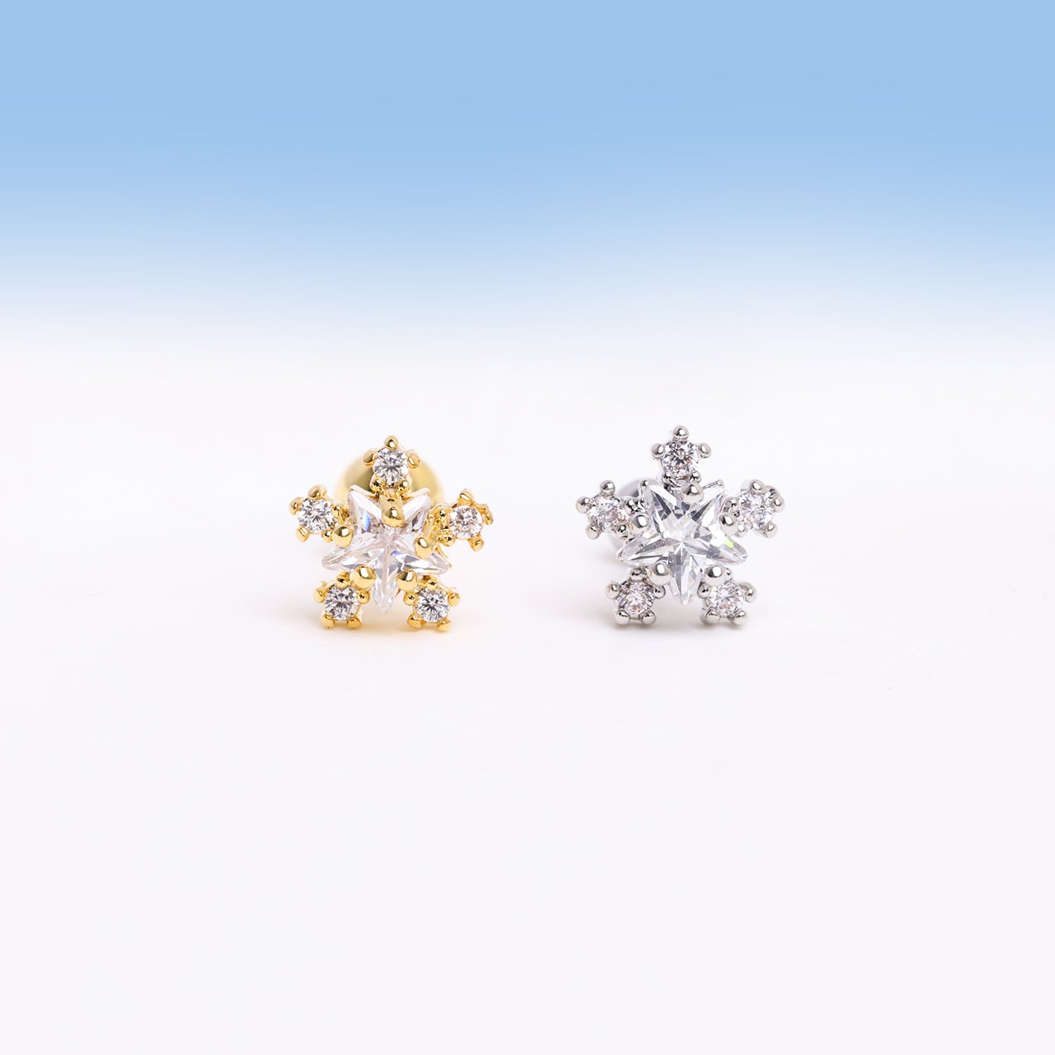 Star Flower Stud - OhmoJewelry