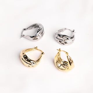 Lava Hoop Earrings - OumoJewelry
