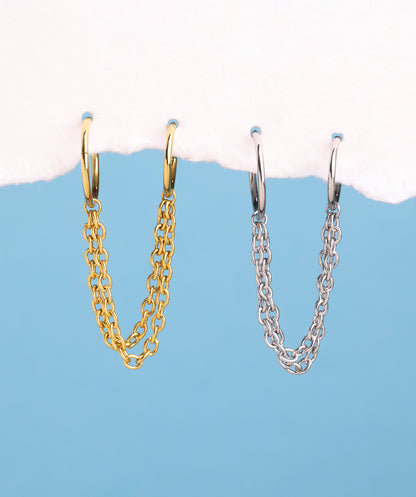 Basic Double Chain Earring