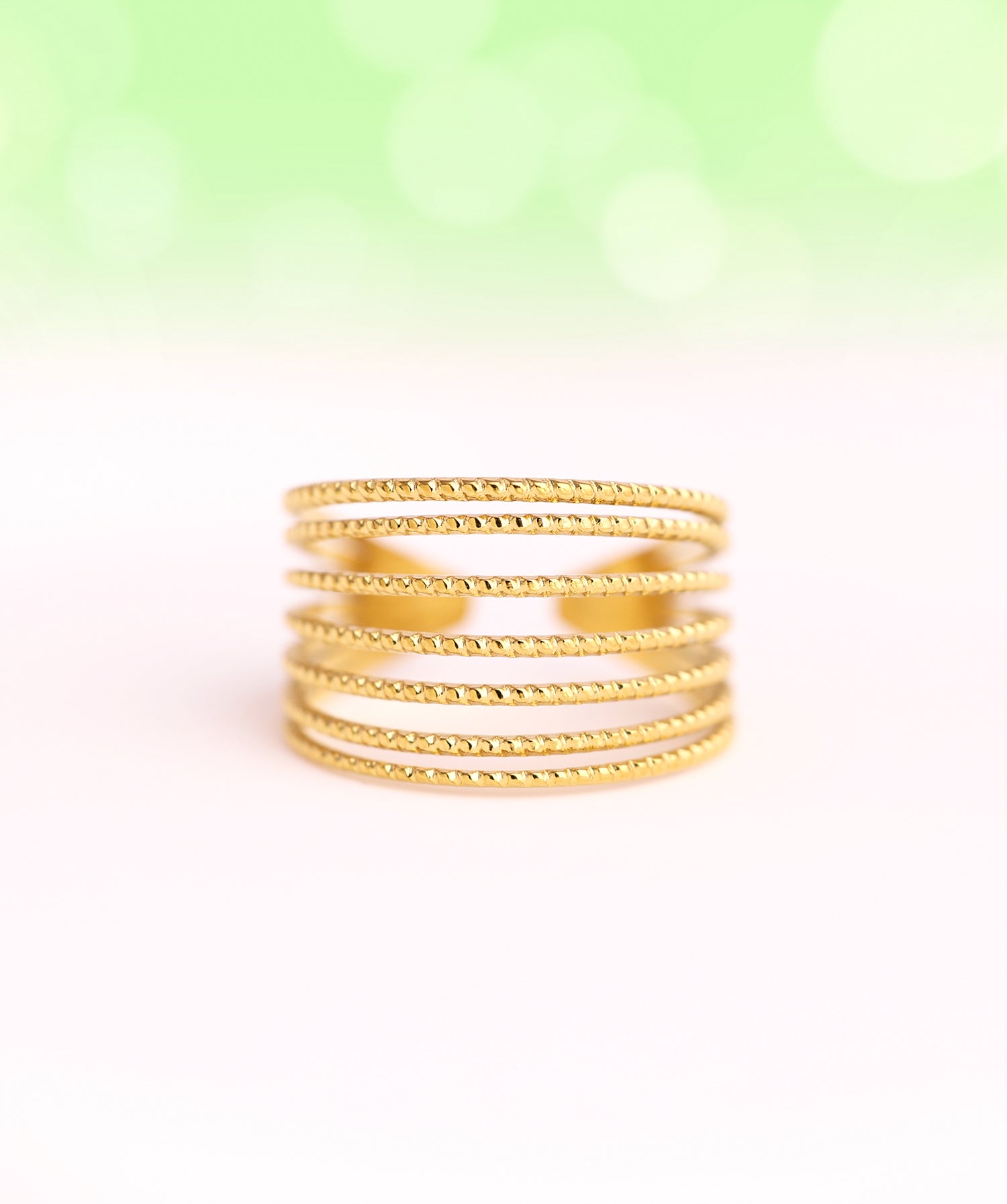 Seven-Layer Twist Ring