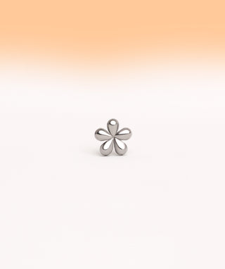 Titanium Flower Flatback Stud - OumoJewelry