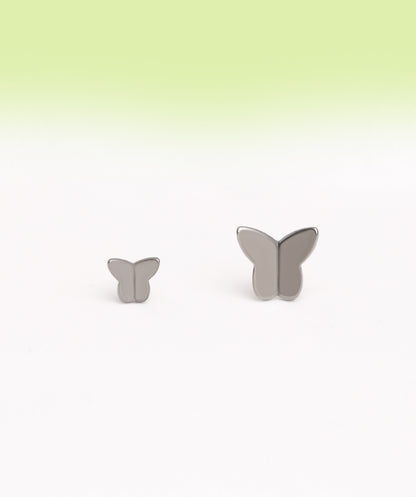 Titanium Simple Butterfly Stud