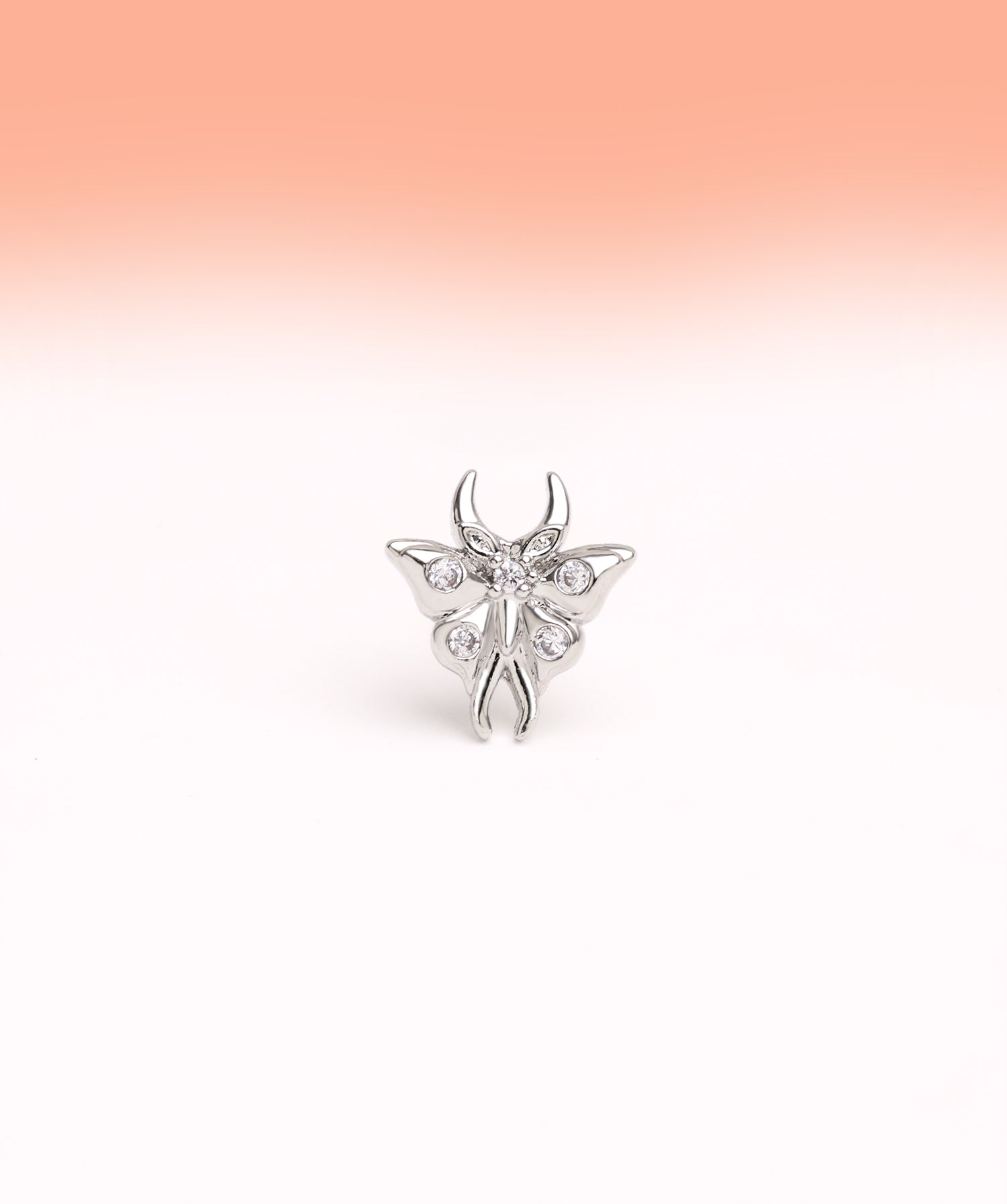 Devil Butterfly Stud