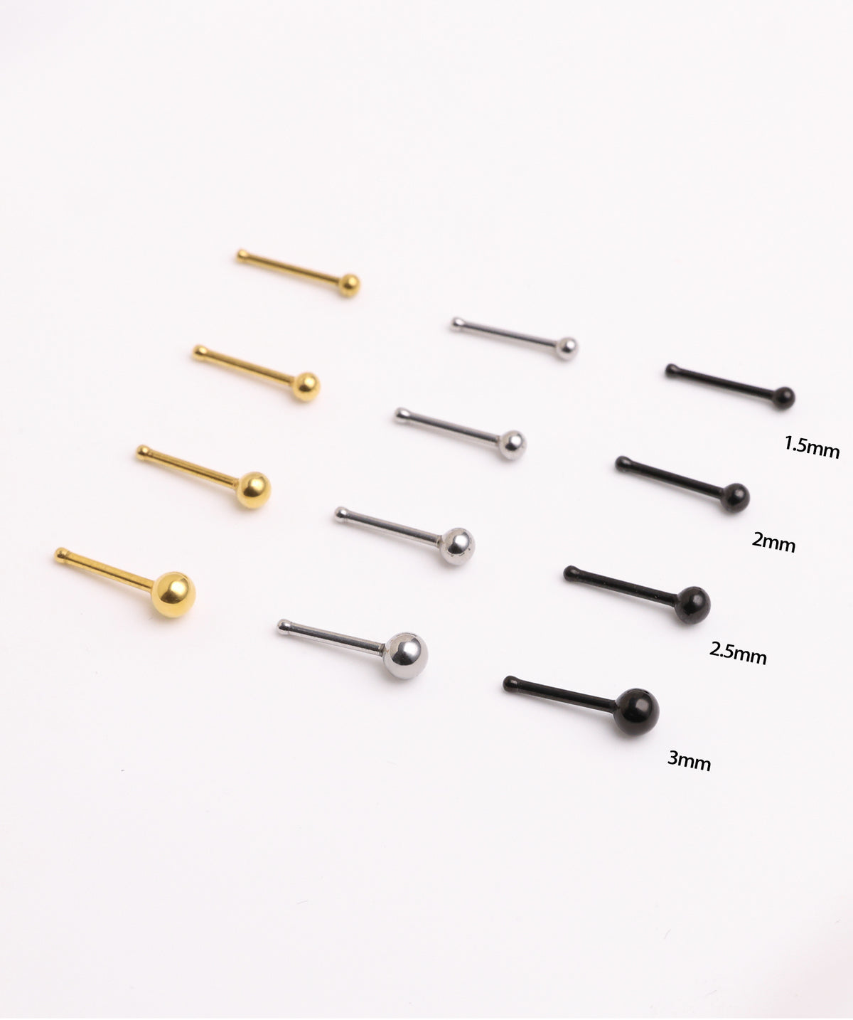 Basic Nose Stud - Stainless Steel - Nostril - Oumo Jewelry