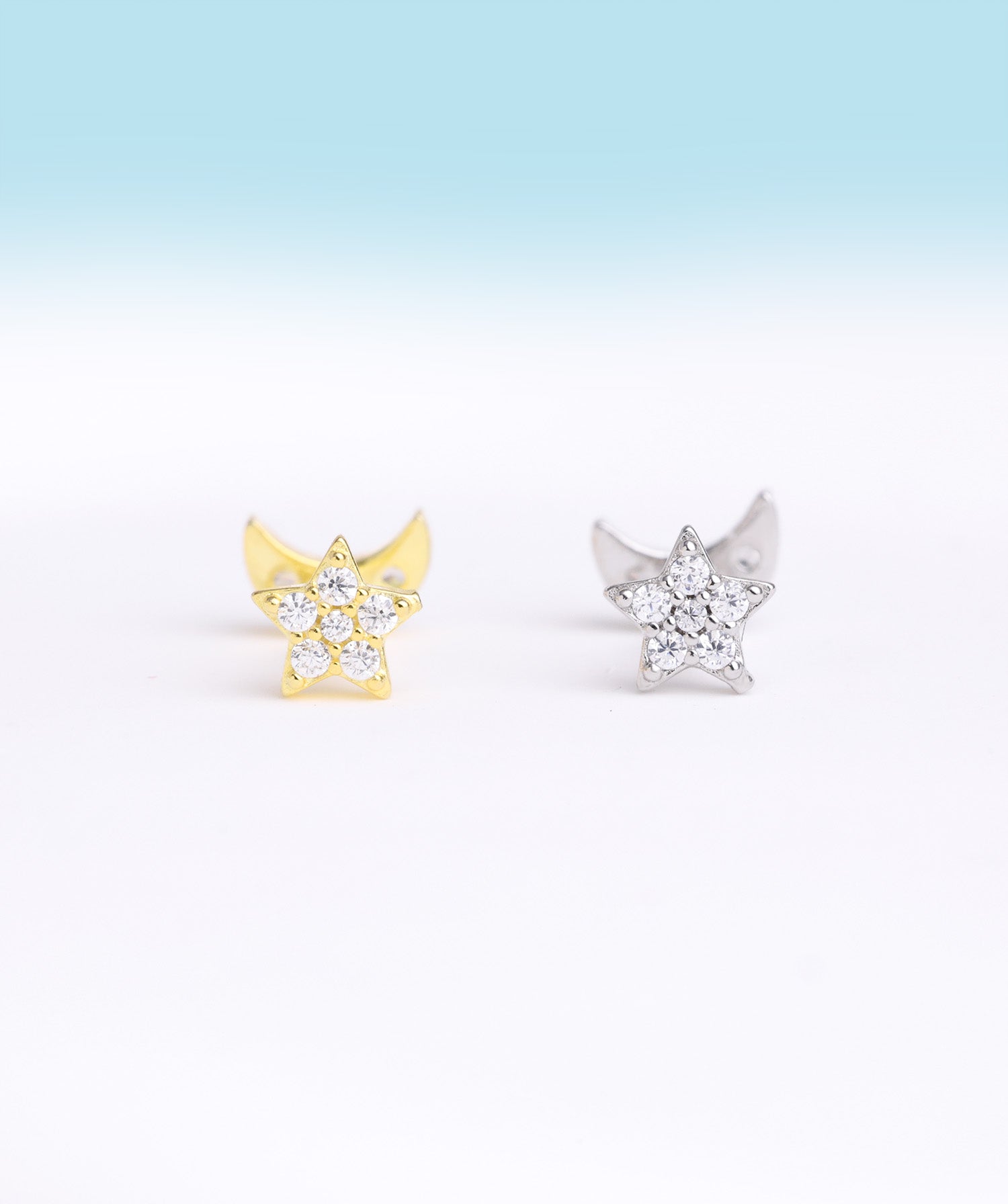 Moon Star Reversible Flatback Stud