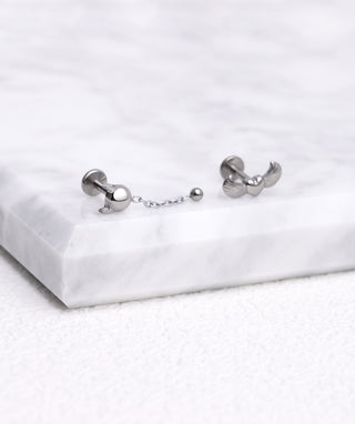 Titanium Little Devil Flatback Drop - OumoJewelry