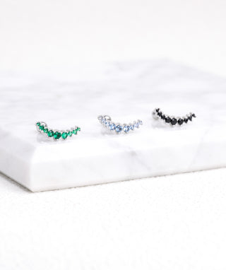 Charm Curved Stud - OumoJewelry