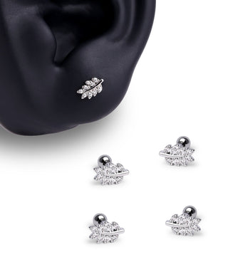 Delicate Leaf Stud - OumoJewelry
