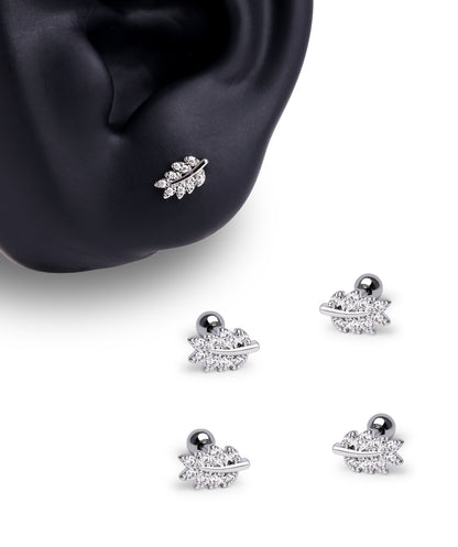 Delicate Leaf Stud