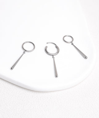 Titanium Waterdrop Hoop - OumoJewelry