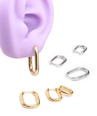 Basic U-Shaped Hoops - OumoJewelry