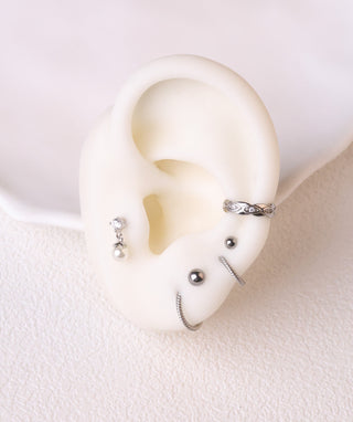 Titanium Simple Flatback Stud - OumoJewelry