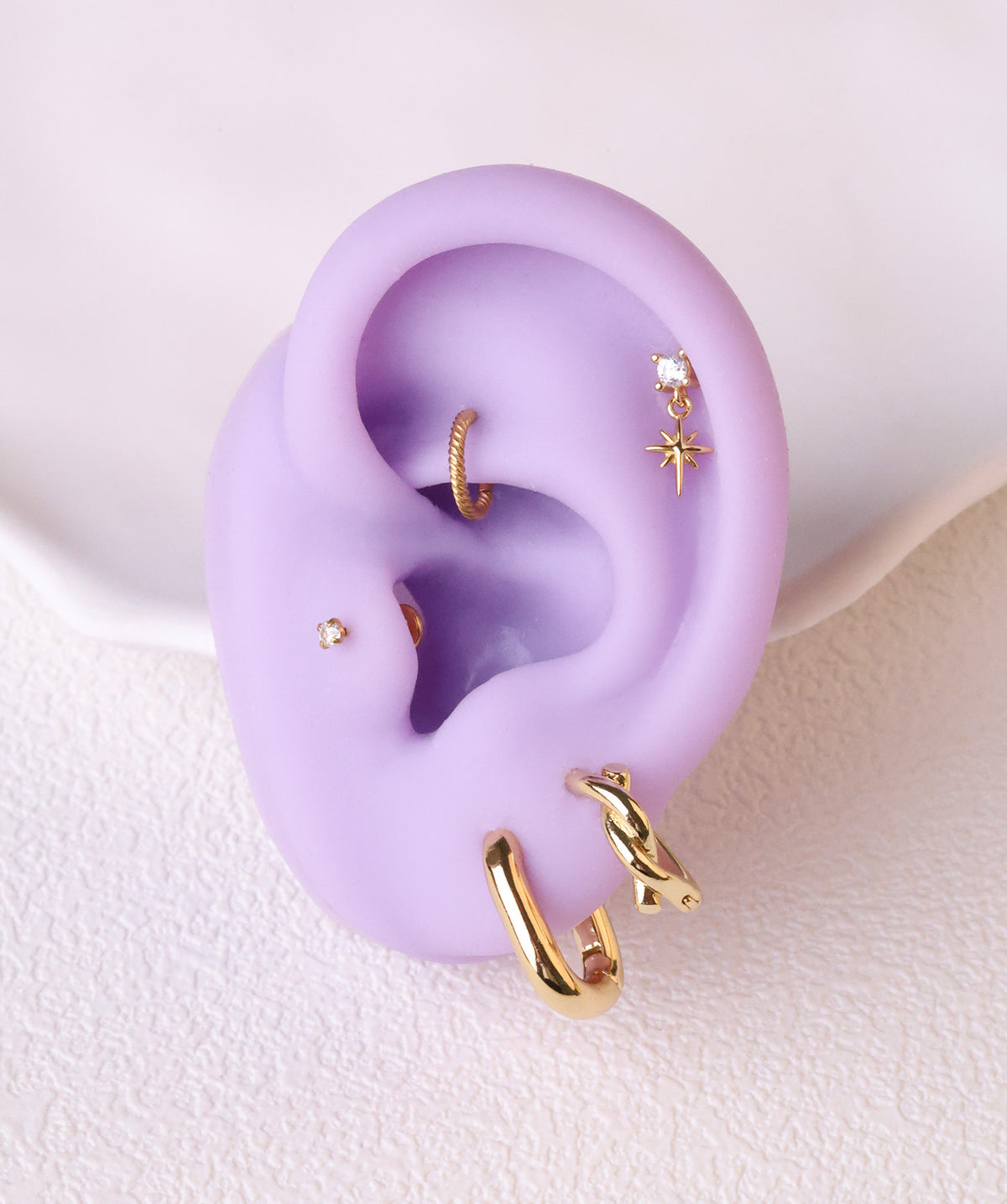 Basic U-Shaped Hoops - Brass - Oumo Jewelry