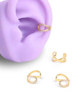 Criss Cross Ear Cuff - OumoJewelry