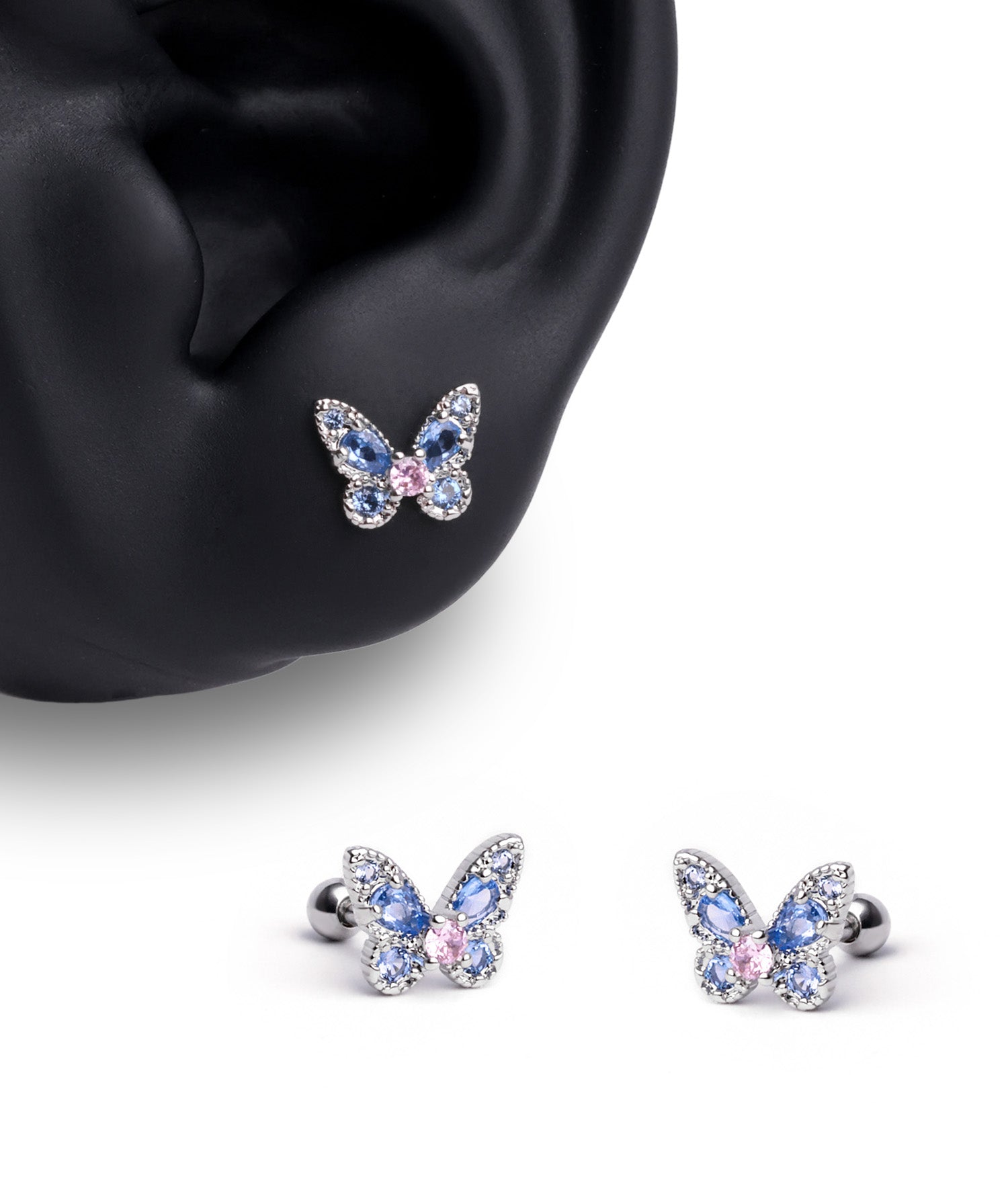 Beautiful Butterfly Stud