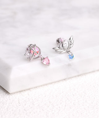 Planet Love Drop Stud - OumoJewelry
