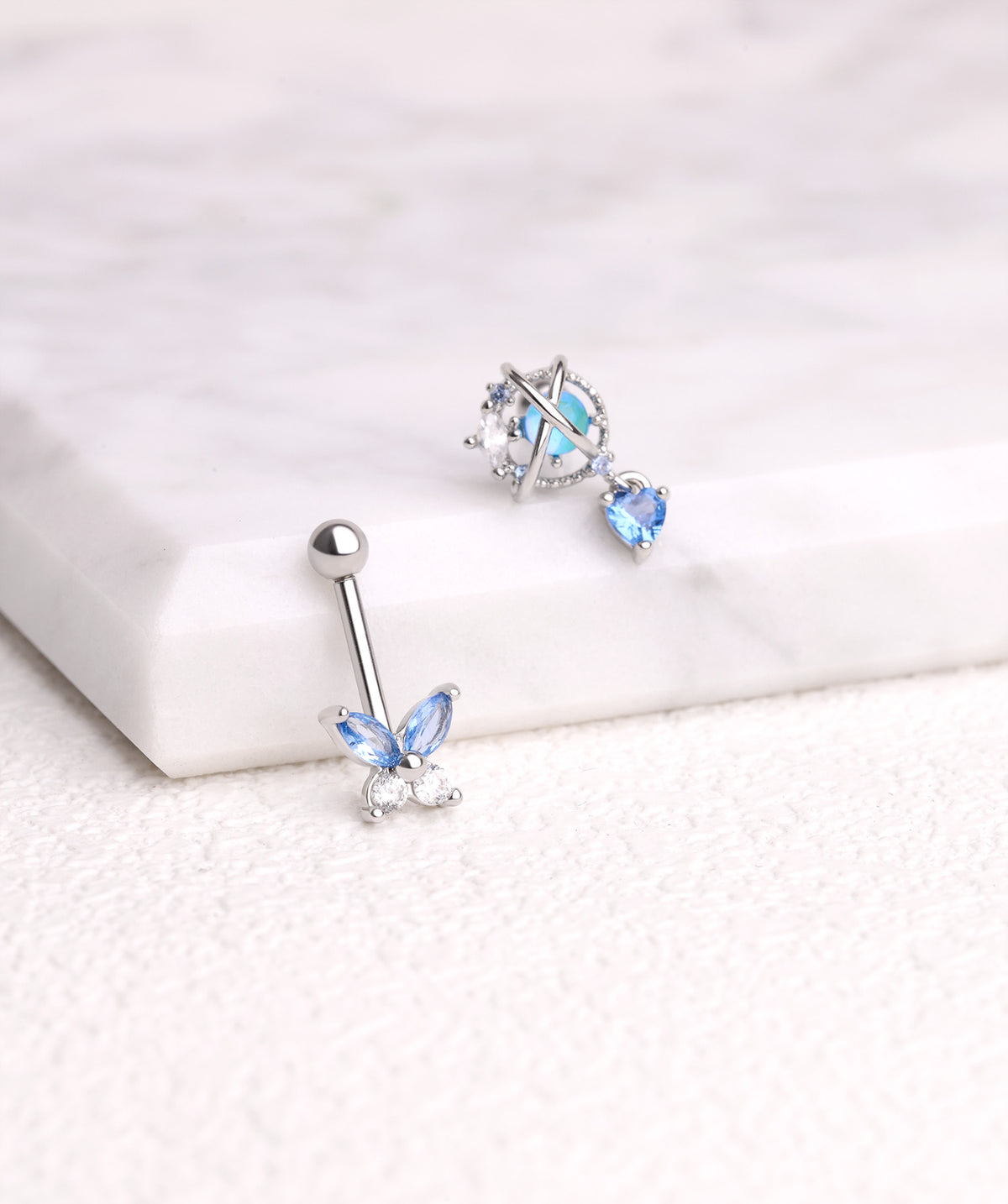 Butterfly Vertical Helix Stud - Stainless Steel - Vertical Helix - Oumo Jewelry